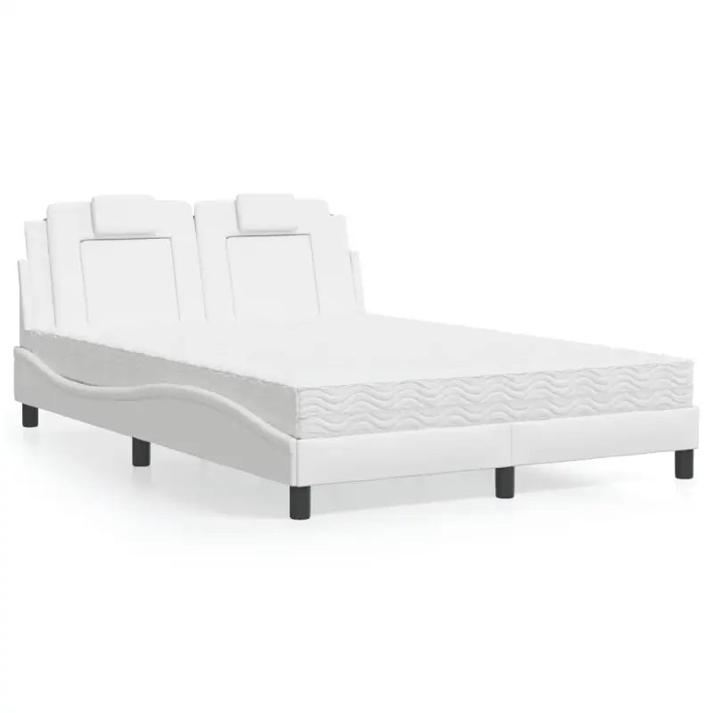 Bed met multiplex lattenbodem en 22d pu-schuim voor optimaal comfort - Wit / 140 x 190 cm - Bedden & bedframes