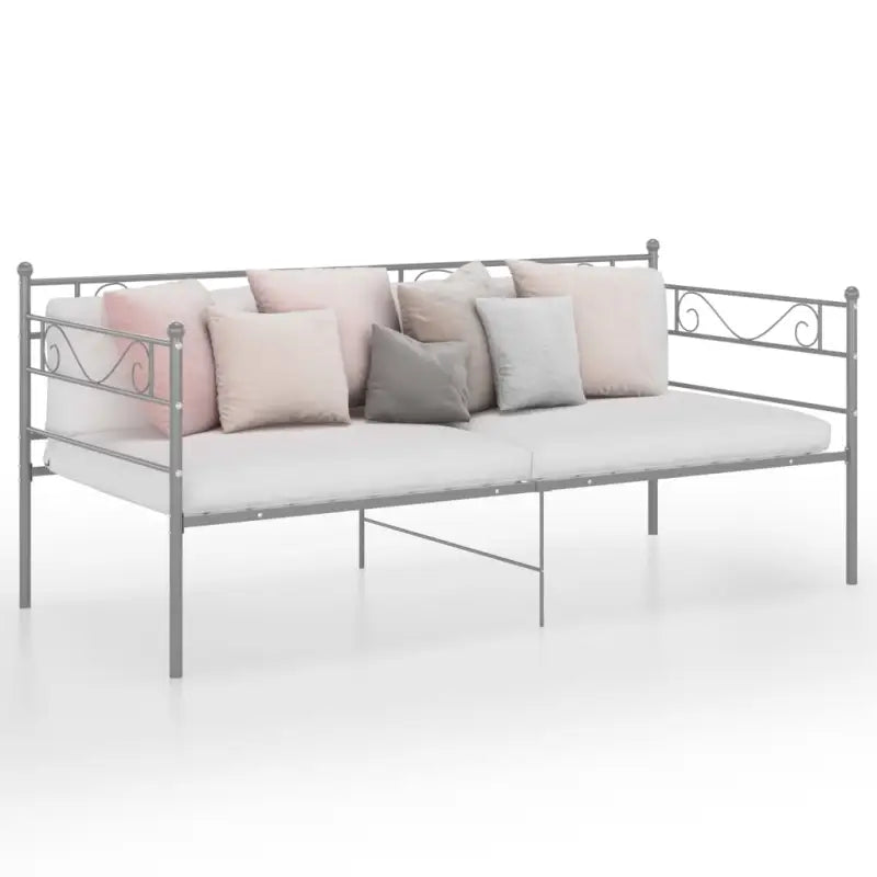 Bedbank voor comfortabel slapen en zitten overdag - Grijs - Bedden & bedframes