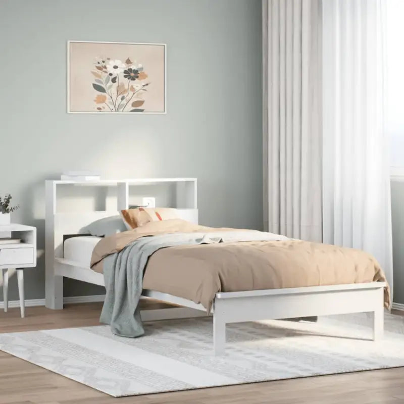 Bedden en bedframes met massief grenenhout voor een goede nachtrust - Wit / 90 x 190 cm - Bedden & bedframes