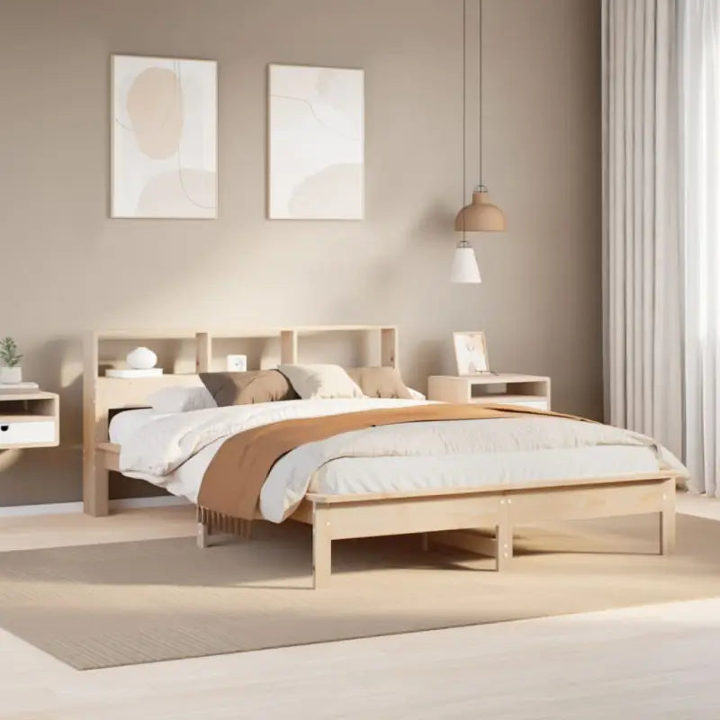Bedden en bedframes met massief grenenhout voor een goede nachtrust - Naturel / 140 x 200 cm - Bedden & bedframes