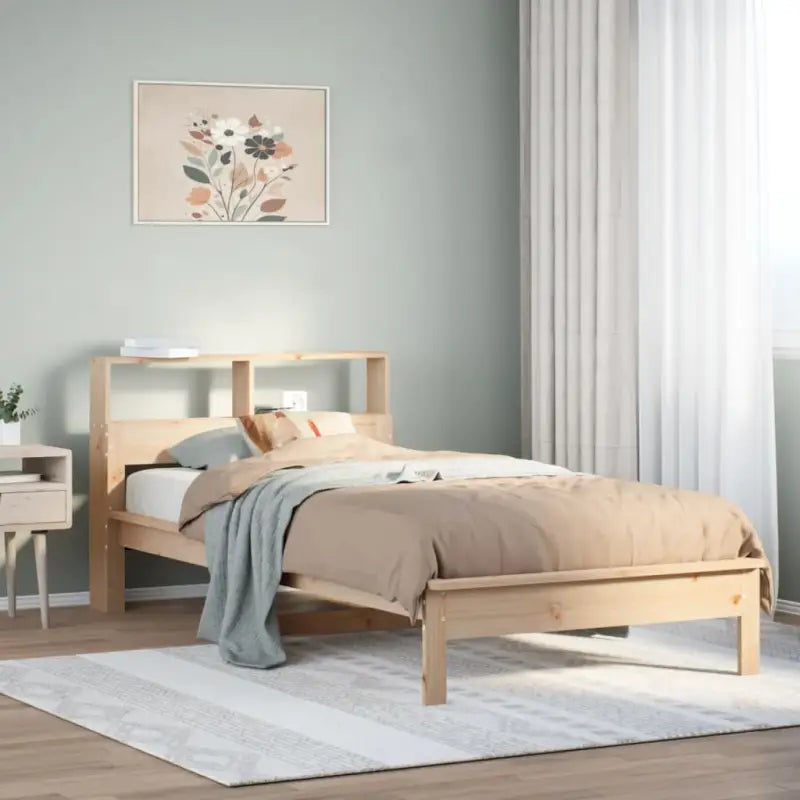 Bedden en bedframes met massief grenenhout voor een goede nachtrust - Naturel / 75 x 190 cm - Bedden & bedframes