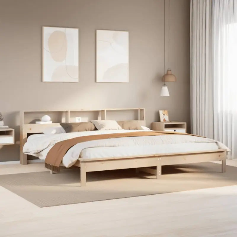 Bedden en bedframes met massief grenenhout voor een goede nachtrust - Naturel / 180 x 200 cm - Bedden & bedframes