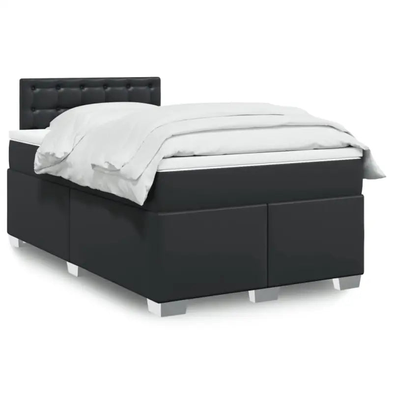 Bedden met grijs materiaal voor optimale nachtrust en duurzame vulling - Zwart / 120 x 190 cm / knoppwn - Bedden &