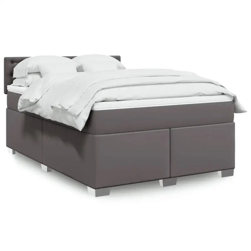 Bedden met grijs materiaal voor optimale nachtrust en duurzame vulling - Grijs / 140 x 200 cm / knoppwn - Bedden &