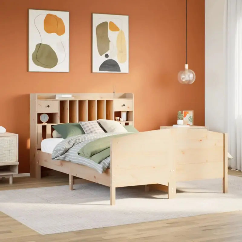 Bedden met massief grenenhout en ruime totale afmetingen - Naturel / 140 x 200 cm - Bedden & bedframes