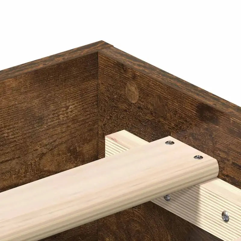 Bedframe in gerookt eiken voor een stabiele en stijlvolle slaapkamer - Bedden & bedframes