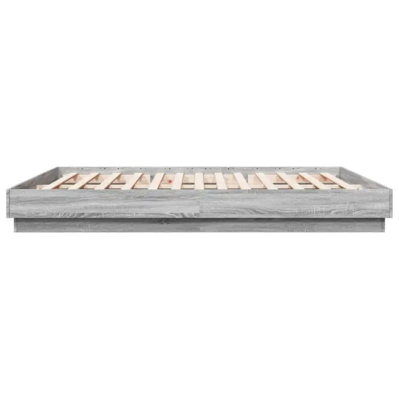Bedframe in Grijs Sonoma met duurzaam bewerkt hout voor comfortabele nachten - Bedden & bedframes