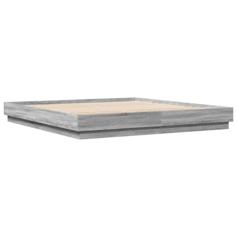 Bedframe in Grijs Sonoma met duurzaam bewerkt hout voor comfortabele nachten - Bedden & bedframes