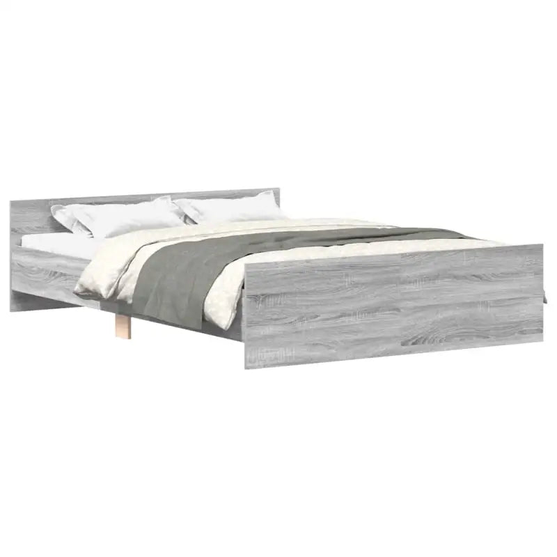 Bedframe in Grijs Sonoma voor een stevige en stabiele nachtrust - Bedden & bedframes