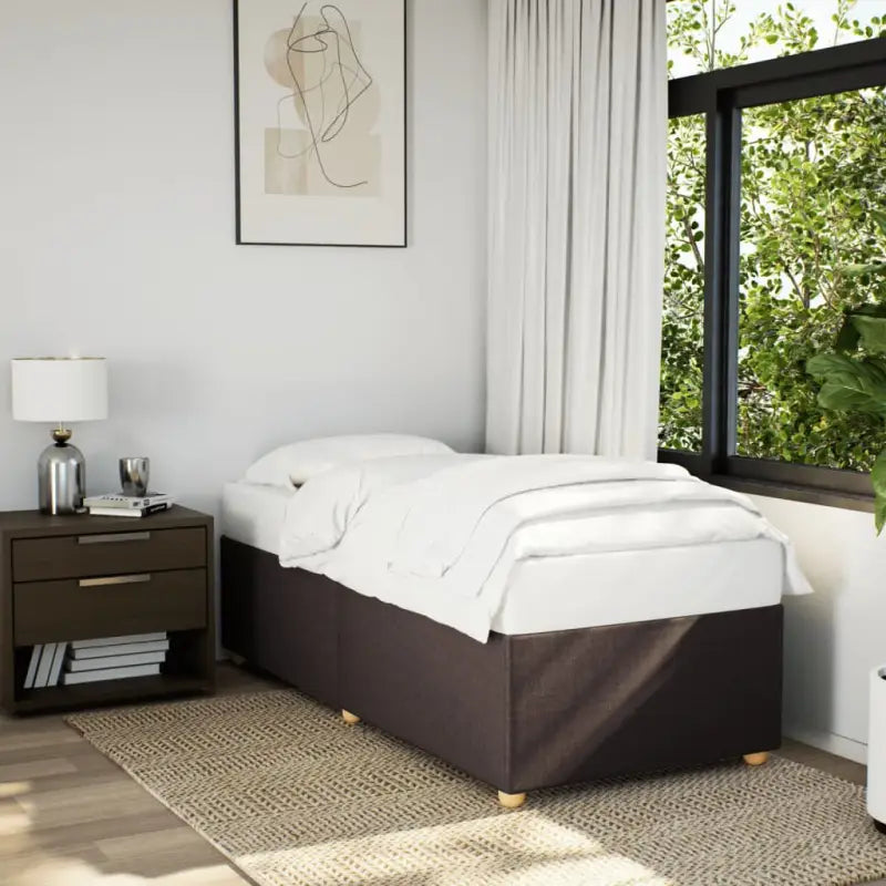Bedframe met ademend vermogen voor een comfortabele nachtrust - Donkerbruin / 90 x 190 cm - Bedden & bedframes