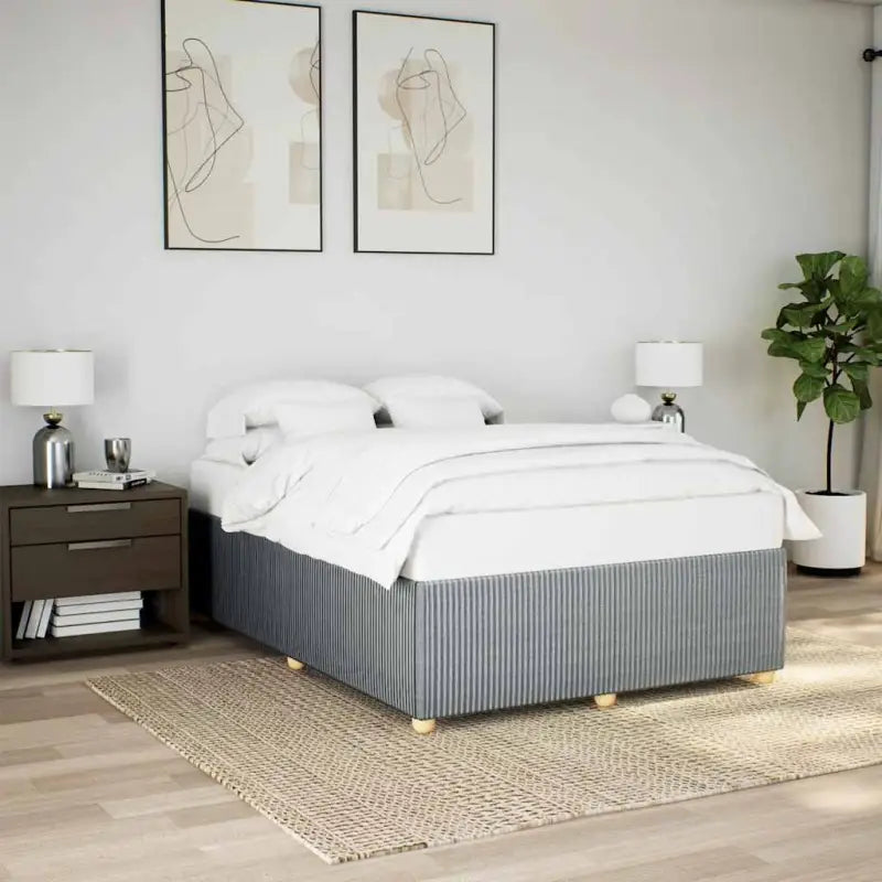 Bedframe met ademend vermogen voor een comfortabele nachtrust - Lichtgrijs / 140 x 190 cm - Bedden & bedframes
