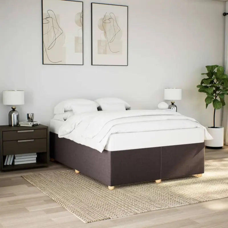 Bedframe met ademend vermogen voor een comfortabele nachtrust - Donkerbruin / 160 x 200 cm - Bedden & bedframes