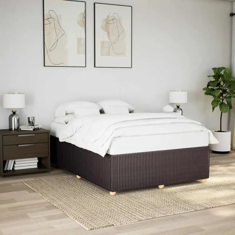 Bedframe met ademend vermogen voor een comfortabele nachtrust - Donkerbruin / 140 x 200 cm - Bedden & bedframes