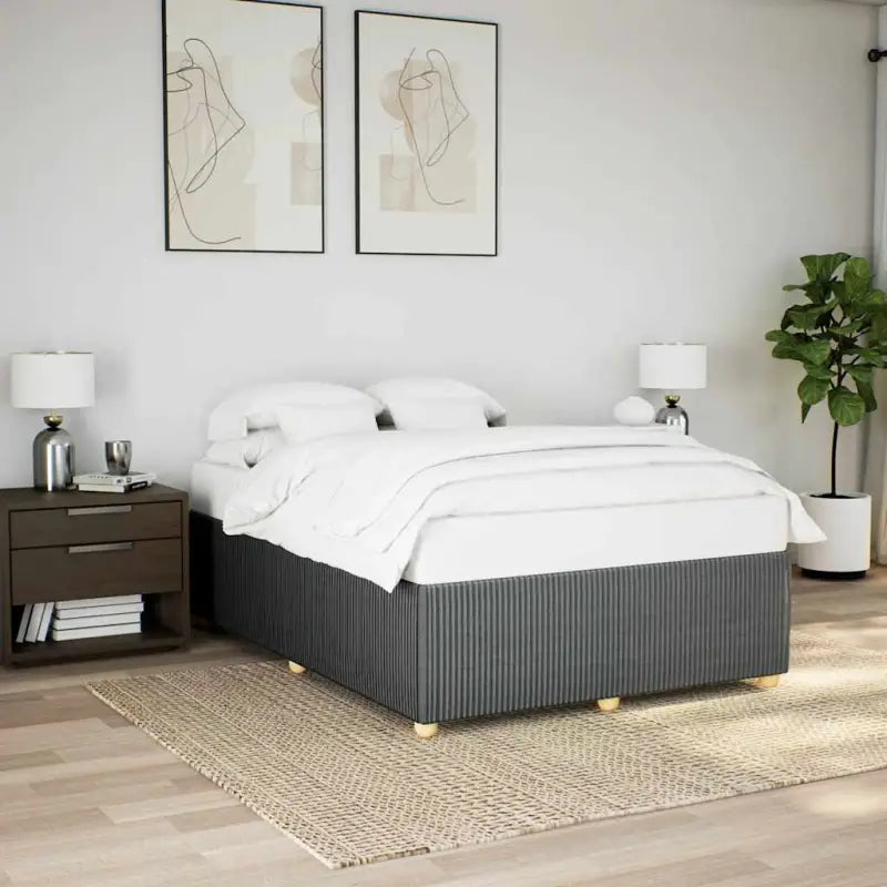 Bedframe met ademend vermogen voor een comfortabele nachtrust - Donkergrijs / 140 x 200 cm - Bedden & bedframes