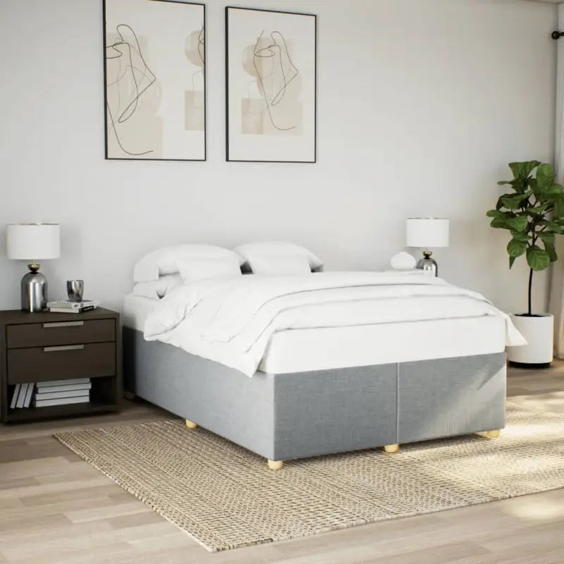 Bedframe met ademend vermogen voor een comfortabele nachtrust - Lichtgrijs / 160 x 200 cm - Bedden & bedframes