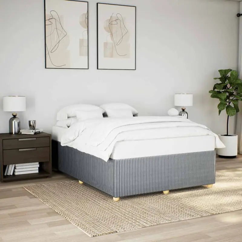 Bedframe met ademend vermogen voor een comfortabele nachtrust - Lichtgrijs / 160 x 200 cm - Bedden & bedframes