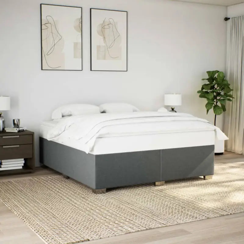 Bedframe met ademend vermogen voor een comfortabele nachtrust - Donkergrijs / 200 x 200 cm - Bedden & bedframes