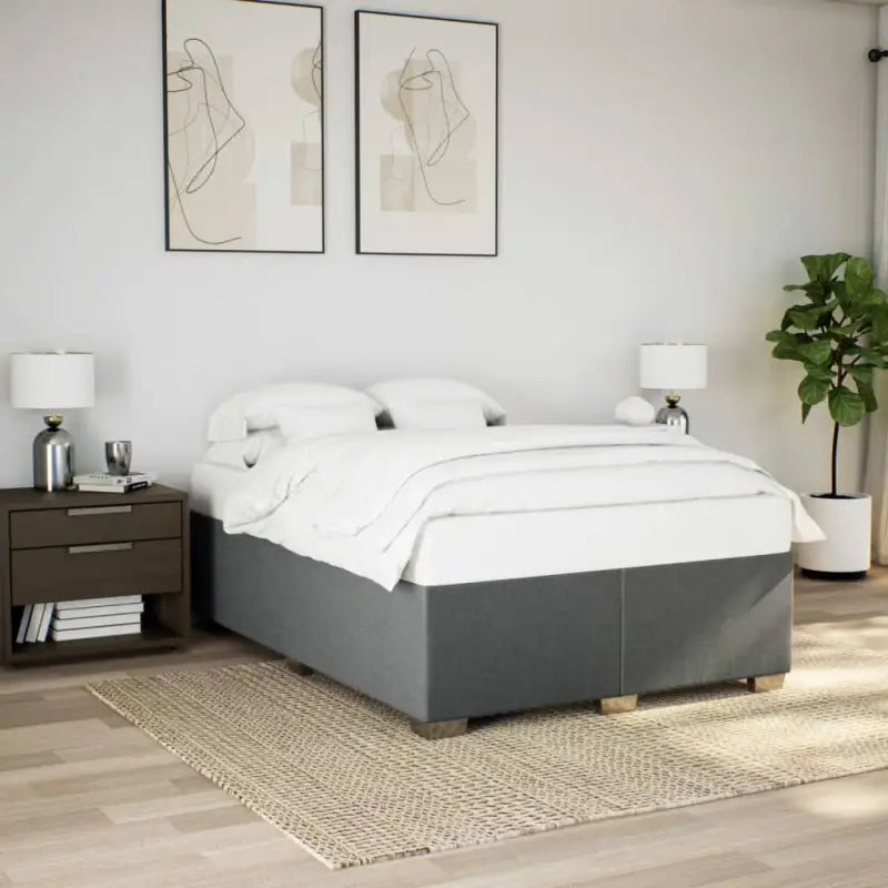 Bedframe met ademend vermogen voor een comfortabele nachtrust - Donkergrijs / 140 x 200 cm - Bedden & bedframes