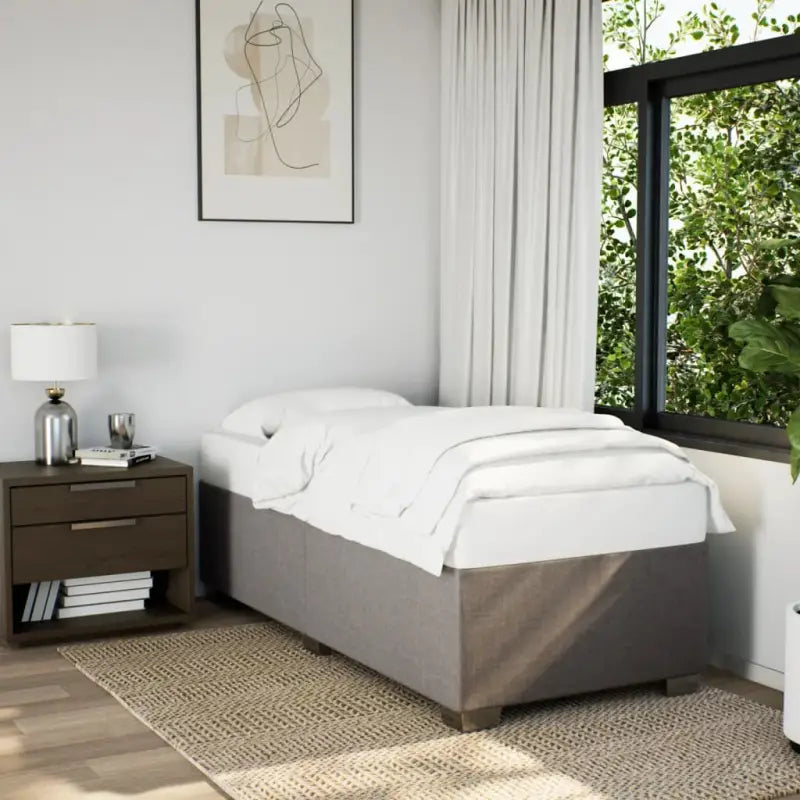 Bedframe met ademend vermogen voor een comfortabele nachtrust - Taupe / 80 x 200 cm - Bedden & bedframes