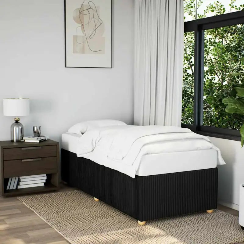 Bedframe met ademend vermogen voor een comfortabele nachtrust - Zwart / 90 x 190 cm - Bedden & bedframes