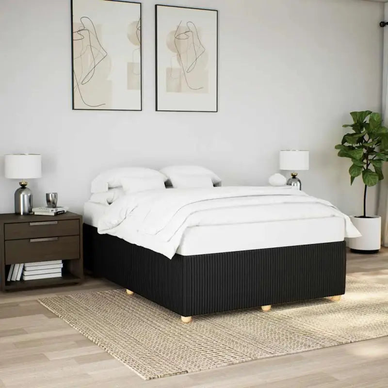 Bedframe met ademend vermogen voor een comfortabele nachtrust - Zwart / 160 x 200 cm - Bedden & bedframes