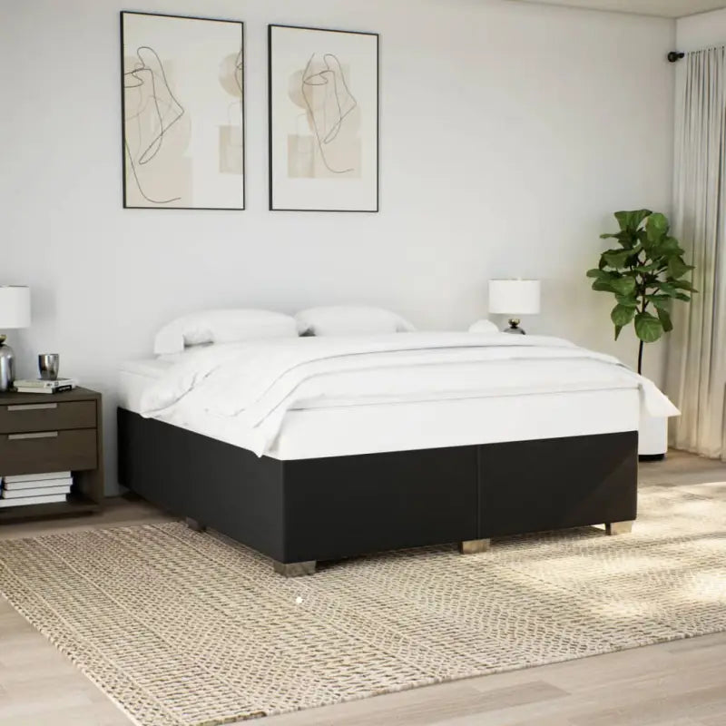 Bedframe met ademend vermogen voor een comfortabele nachtrust - Zwart / 200 x 200 cm - Bedden & bedframes