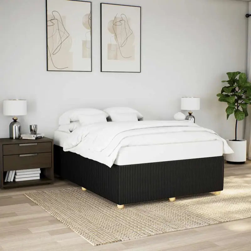 Bedframe met ademend vermogen voor een comfortabele nachtrust - Zwart / 140 x 190 cm - Bedden & bedframes