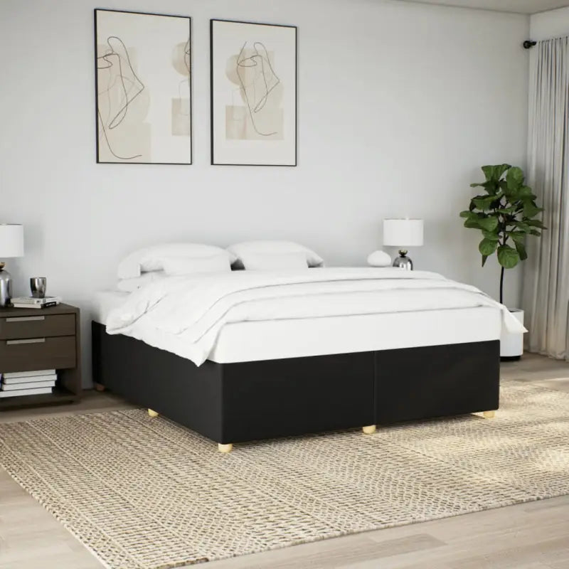 Bedframe met ademend vermogen voor een comfortabele nachtrust - Zwart / 200 x 200 cm - Bedden & bedframes