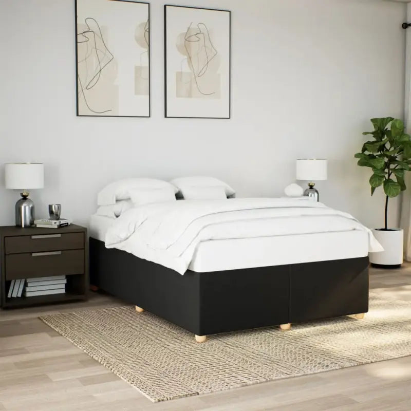Bedframe met ademend vermogen voor een comfortabele nachtrust - Zwart / 140 x 190 cm - Bedden & bedframes