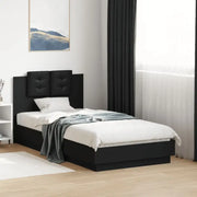 Bedframe met hoofdeinde en multiplex lattenbodem van bewerkt hout - Bedden & bedframes