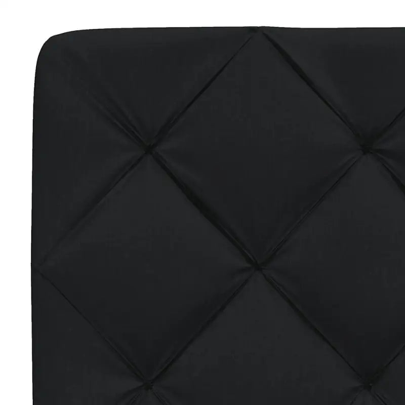 Bedframe met LED-verlichting en ademend vermogen in zwart materiaal - Bedden & bedframes