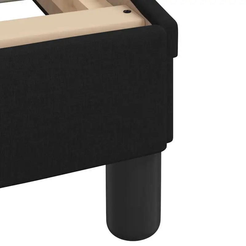 Bedframe met LED-verlichting en ademend vermogen in zwart materiaal - Bedden & bedframes