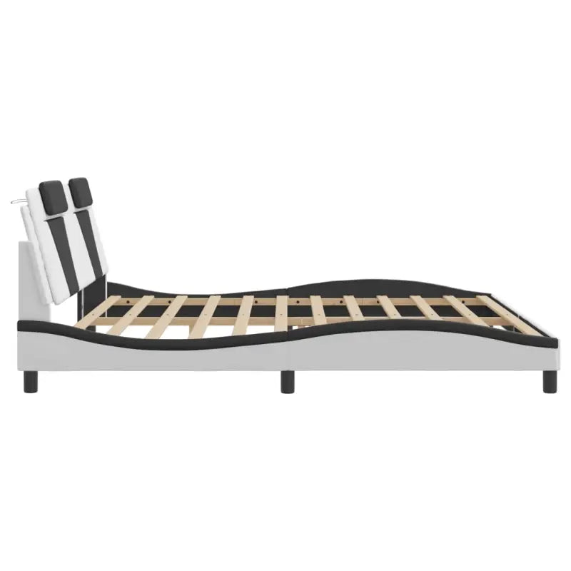 Bedframe met LED-verlichting en multiplex lattenbodem voor comfort - Bedden & bedframes