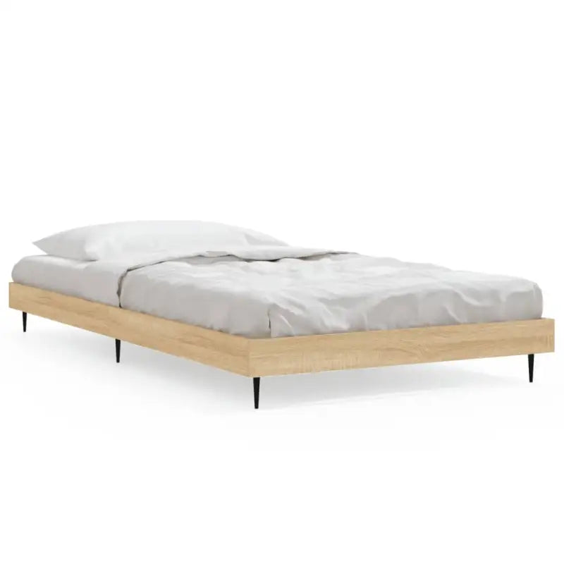 Bedframe met metalen poten en multiplex lattenbodem voor goede nachtrust - Bedden & bedframes
