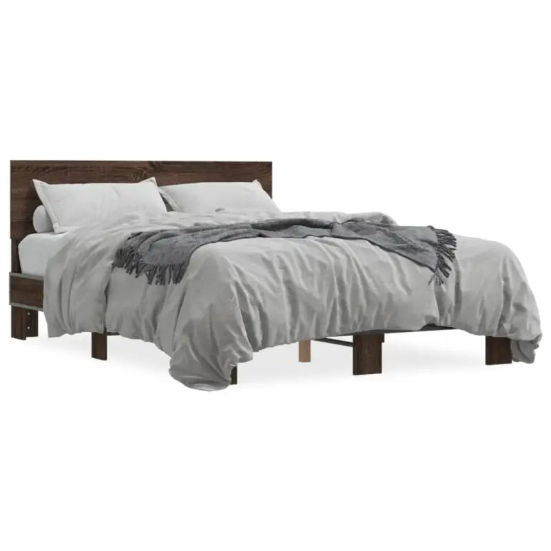 Bedframe met multiplex lattenbodem en bewerkt hout voor een goede nachtrust - Bedden & bedframes