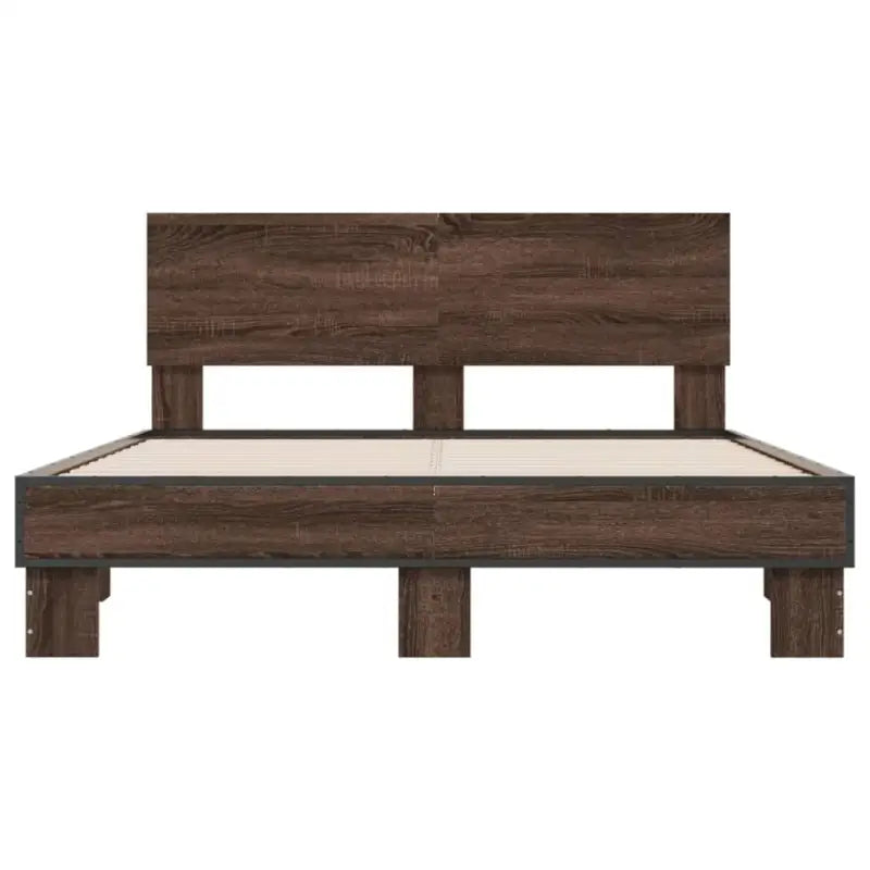 Bedframe met multiplex lattenbodem en bewerkt hout voor een goede nachtrust - Bedden & bedframes