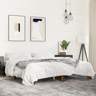 Bedframe met multiplex lattenbodem van bewerkt hout voor stevige slaap - Gerookt eiken / 160 x 200 cm - Bedden &