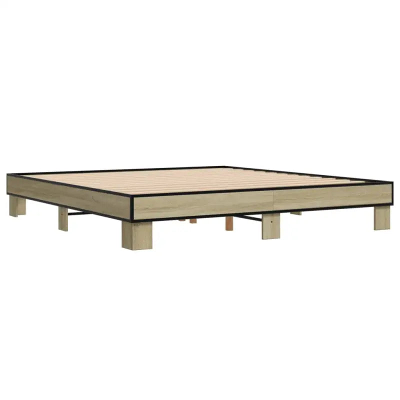Bedframe met multiplex lattenbodem van bewerkt hout voor stevige slaap - Bedden & bedframes