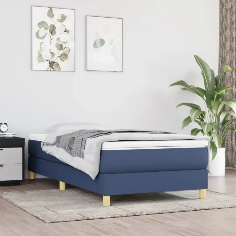 Bedframe met multiplex lattenbodem voor een comfortabele nachtrust - Blauw / 80 x 200 cm / 25 cm - Bedden & bedframes