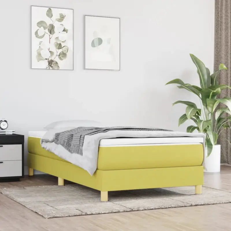 Bedframe met multiplex lattenbodem voor een comfortabele nachtrust - Groen / 100 x 200 cm / 25 cm - Bedden & bedframes