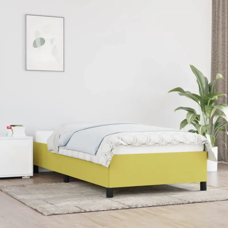 Bedframe met multiplex lattenbodem voor een stevige ademende slaapplaats - Groen / 80 x 200 cm / 35 cm - Bedden &