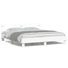 Bedframe met rgb led-verlichting voor een gezellige slaapkamer sfeer - Bedden & bedframes
