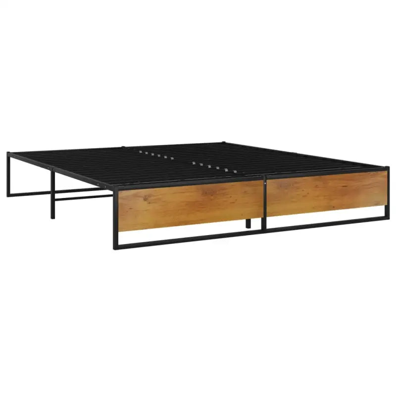 Bedframe van gepoedercoat metaal voor een warme slaapkamer sfeer - Bedden & bedframes
