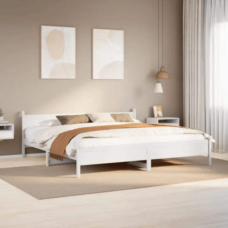 Bedframe van massief grenenhout met extra opbergruimte voor je slaapkamer - Bedden & bedframes