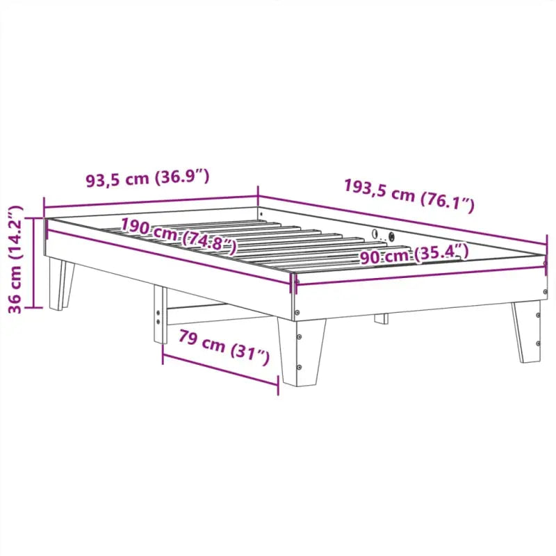 Bedframe van massief grenenhout met extra opbergruimte voor elke slaapkamer - Bedden & bedframes