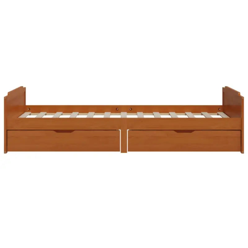 Bedframe van massief grenenhout met rustieke uitstraling - Bedden & bedframes