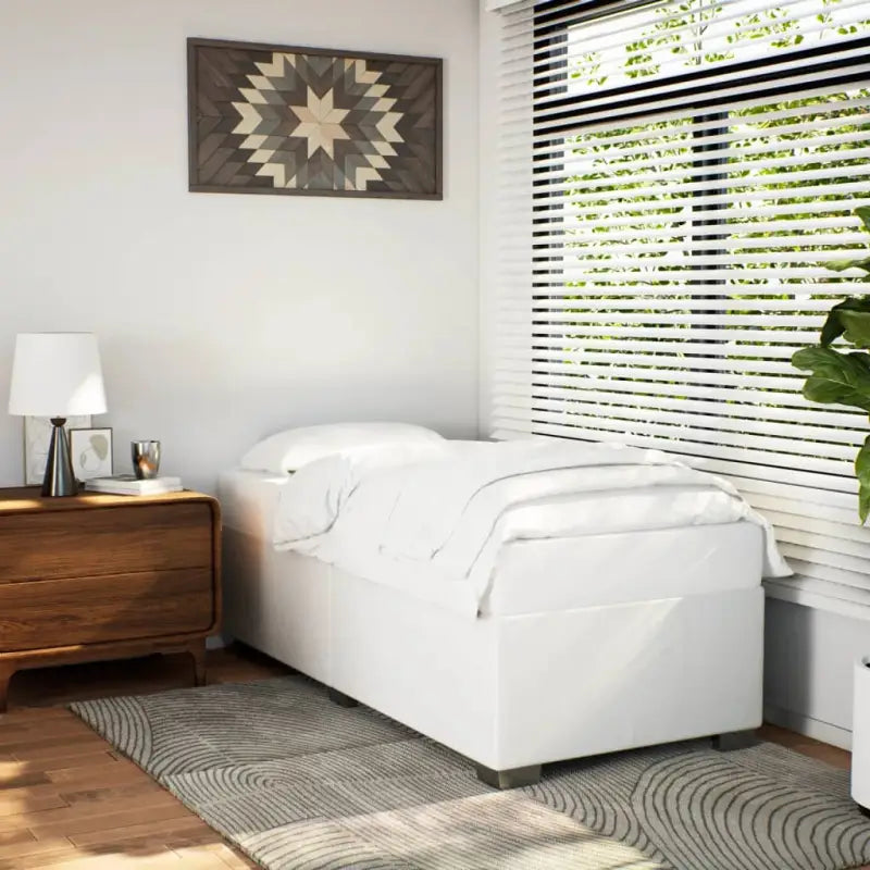 Bedframe van massief Grenenhout voor een duurzame en stijlvolle slaapkamer - Wit / 90 x 190 cm - Bedden & bedframes