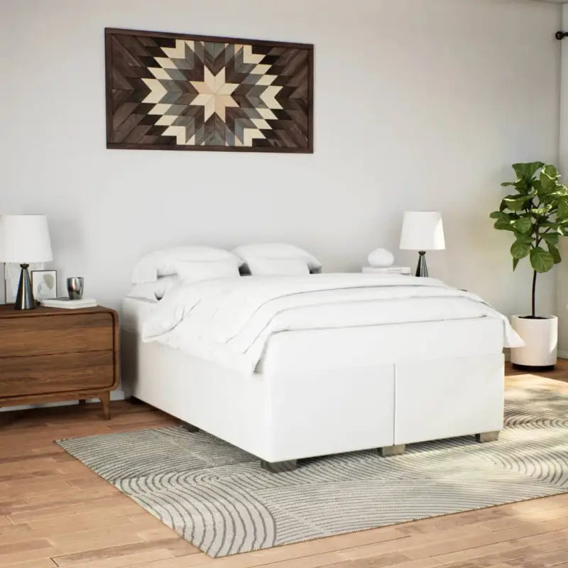 Bedframe van massief Grenenhout voor een duurzame en stijlvolle slaapkamer - Wit / 140 x 190 cm - Bedden & bedframes