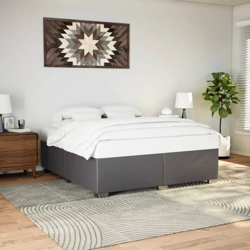 Bedframe van massief Grenenhout voor een duurzame en stijlvolle slaapkamer - Grijs / 200 x 200 cm - Bedden & bedframes