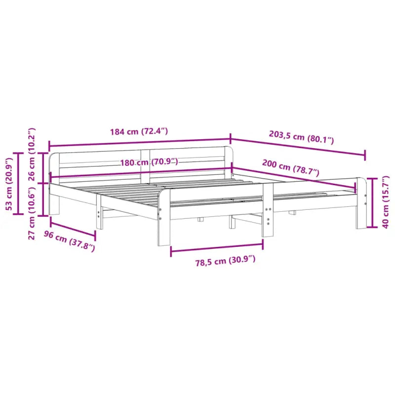Bedframe van massief grenenhout voor een goede nachtrust - Bedden & bedframes
